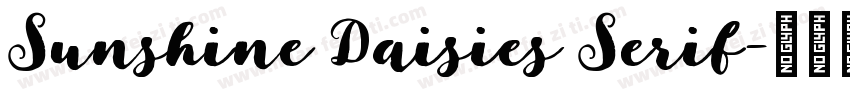 Sunshine Daisies Serif字体转换